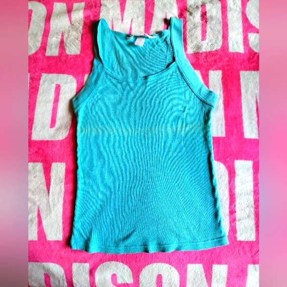 PINK Victoria's Secret Tops - Victorias Secret PINK Turquoise Tank Top